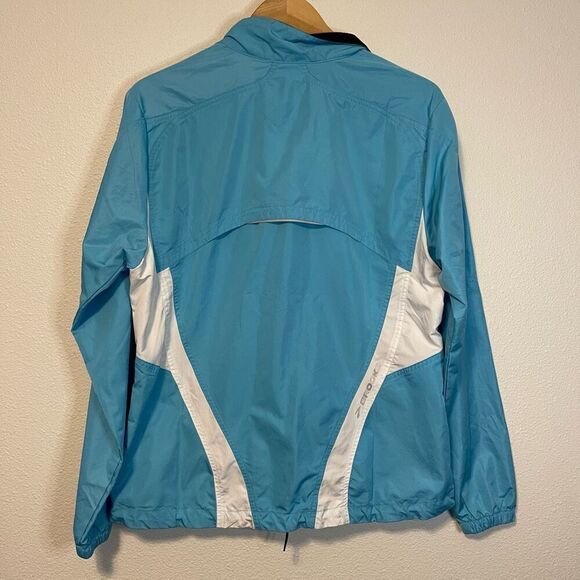 Brooks Blue Windbreaker Zip Up Jacket Size XL - Picture 9 of 10